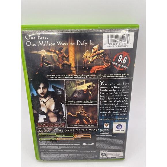 Prince of Persia: Warrior Within (Original Xbox) Black Label COMPLETE & TESTED - Picture 7 of 8